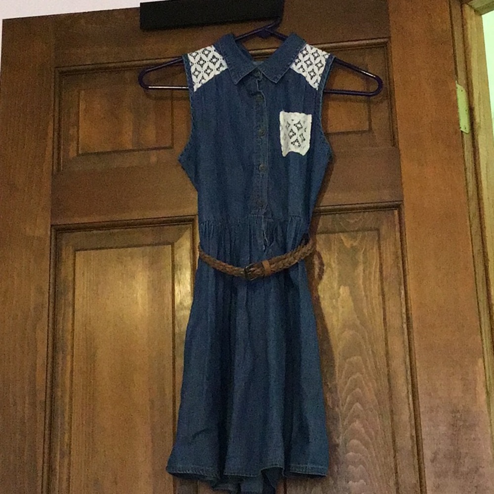 Wallflower Girl Cute Denim Dress